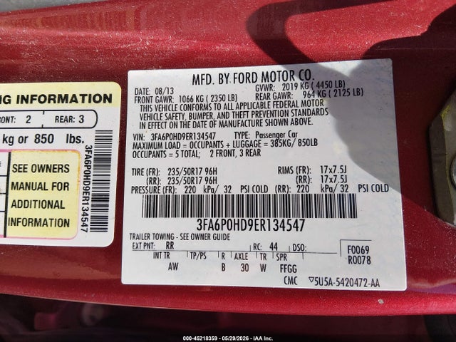 Ford Fusion Se