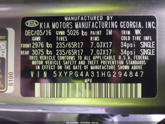 Kia Sorento 2.4l Lx