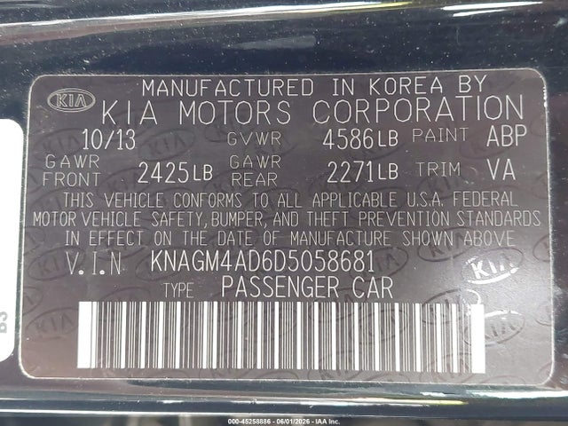 Kia Optima Lx