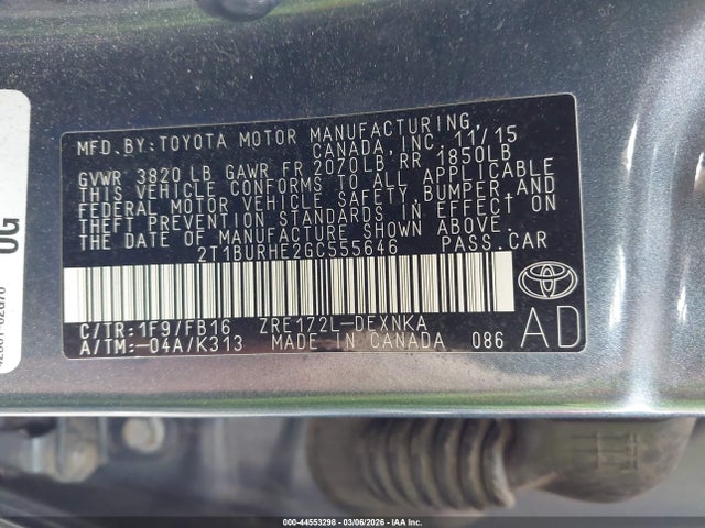 Toyota Corolla Le