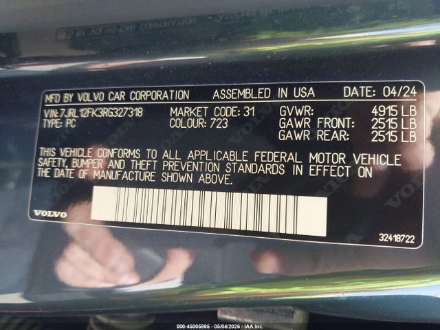 Volvo S60 B5 Core Dark Theme