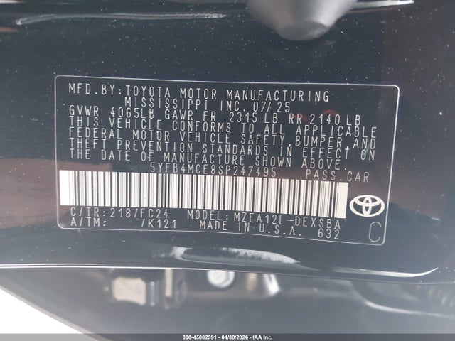 Toyota Corolla Fx