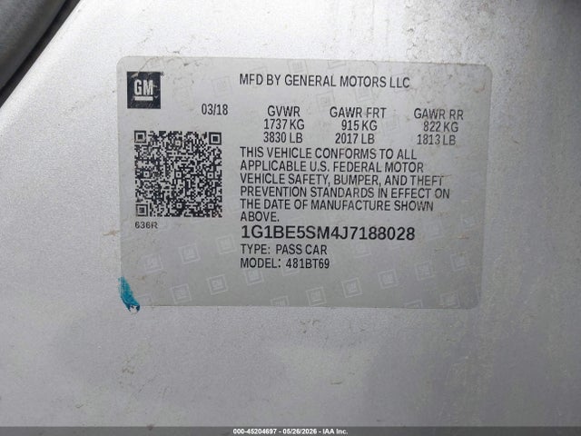 Chevrolet Cruze Lt Auto