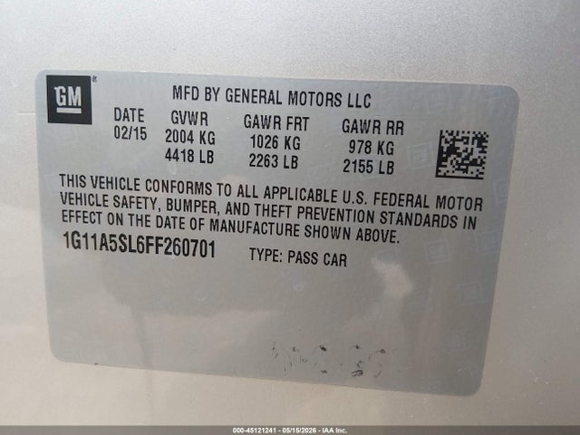 Chevrolet Malibu 1fl