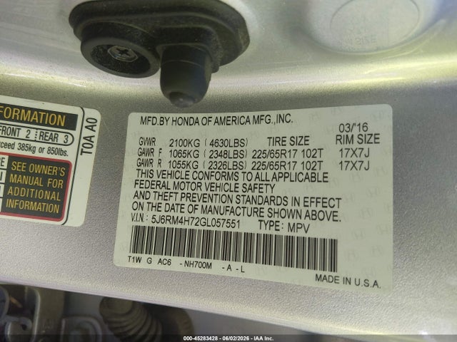 Honda CR-V Ex-l