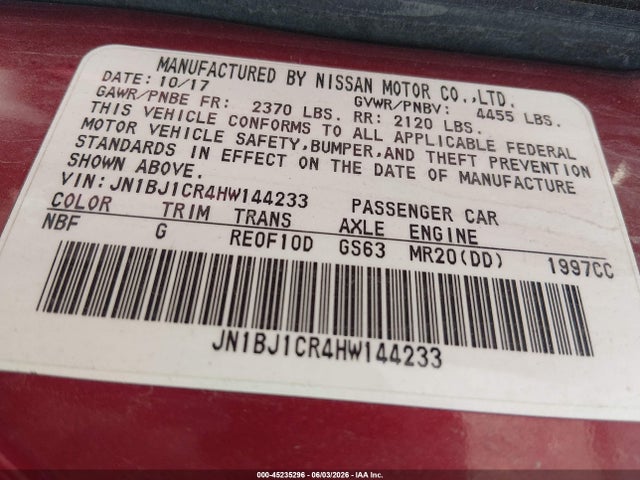 Nissan Rogue S