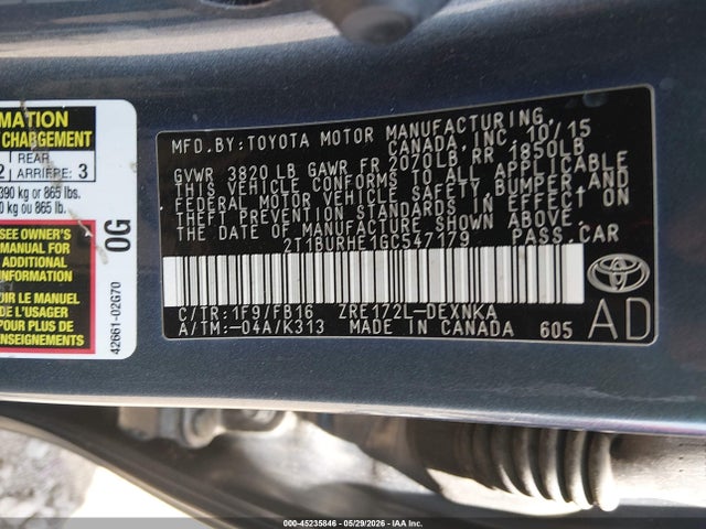 Toyota Corolla Le