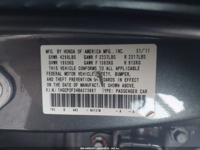 Honda Accord 2.4 Lx