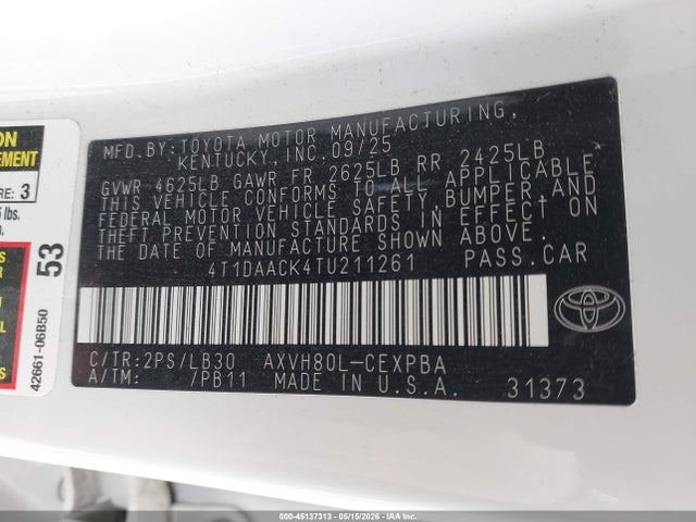 Toyota Camry Xse