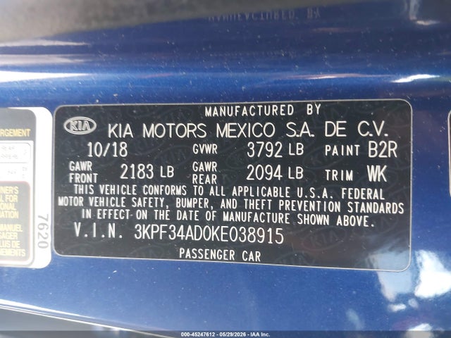 Kia Forte S