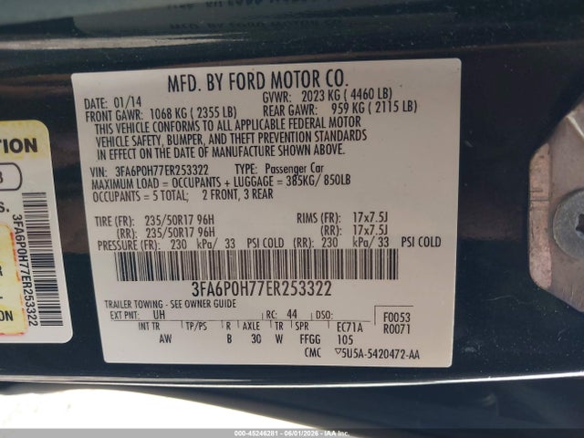 Ford Fusion Se