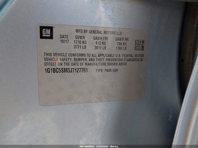 Chevrolet Cruze Ls Auto