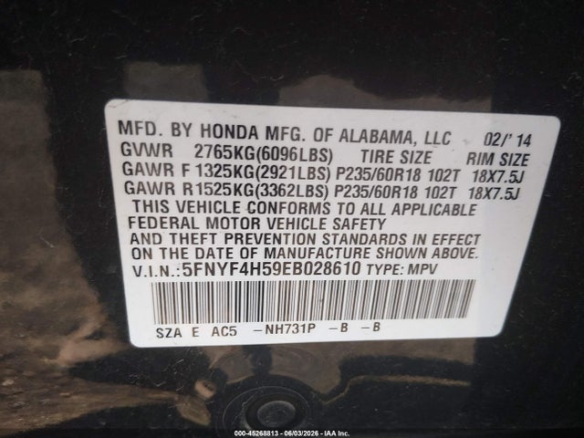 Honda Pilot Ex-l