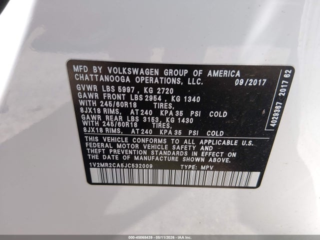 Volkswagen Atlas 3.6l V6 Sel