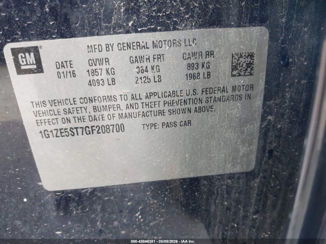 Chevrolet Malibu 1lt