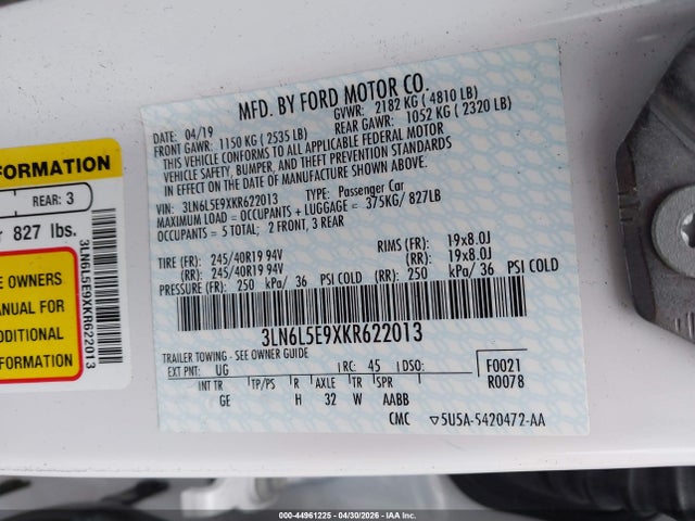 Lincoln MKZ Reserve Ii