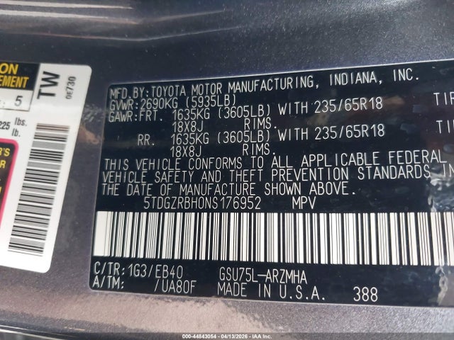 Toyota Highlander Xle