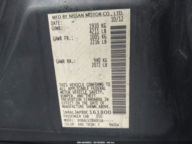 Nissan Altima 2.5 Sl
