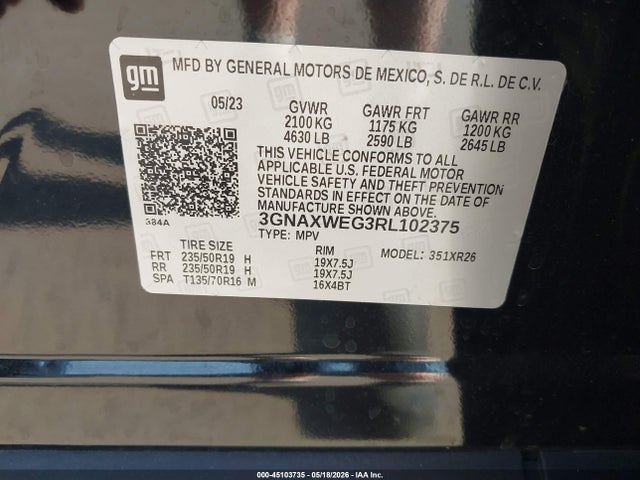 Chevrolet Equinox Awd Rs