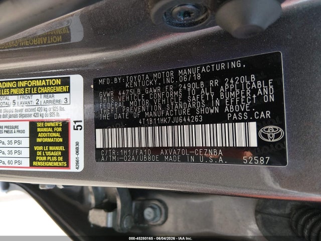 Toyota Camry Le