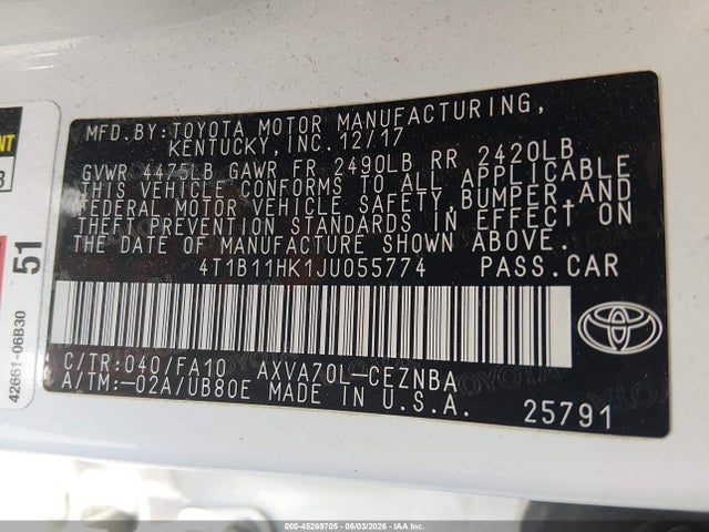 Toyota Camry Le