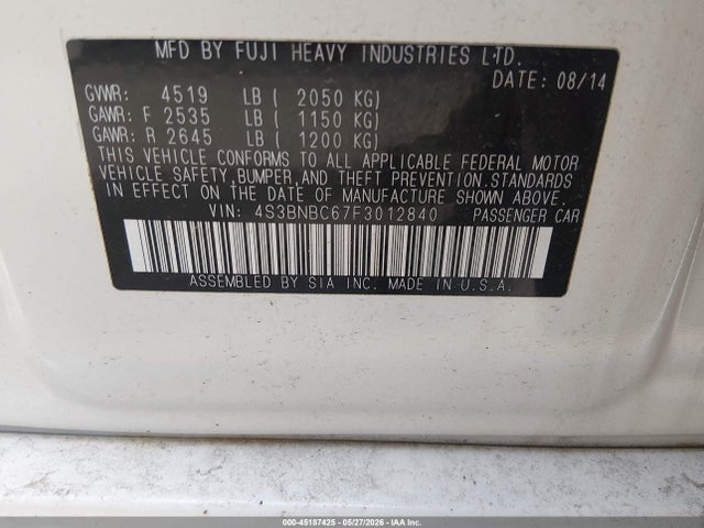 Subaru Legacy 2.5i Premium