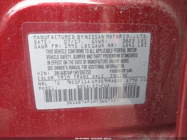 Nissan Sentra Sv