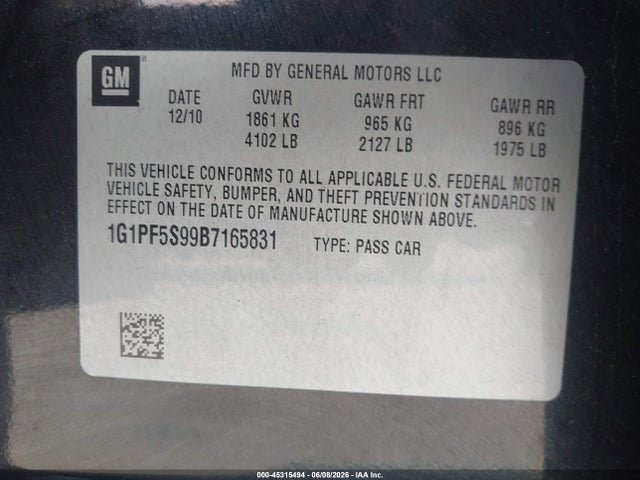 Chevrolet Cruze 1lt