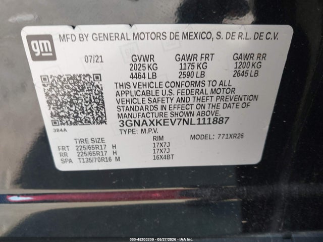 Chevrolet Equinox Fwd Lt