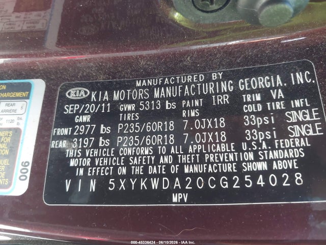 Kia Sorento Sx V6