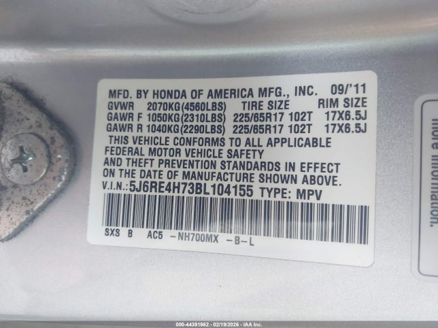 Honda CR-V Ex-l