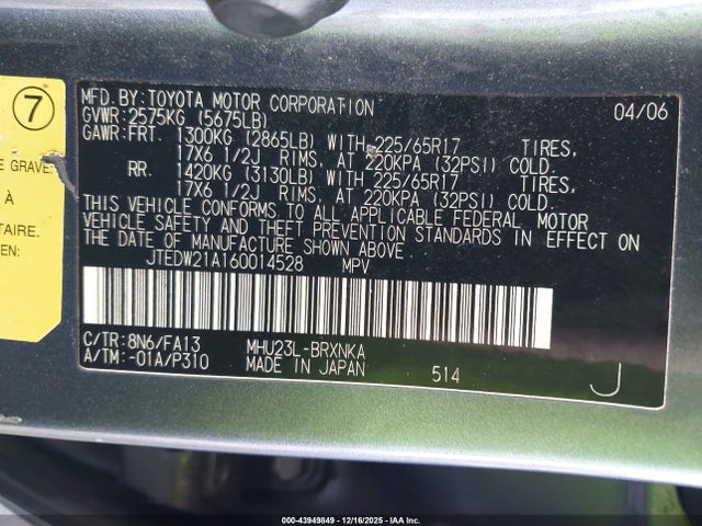 Toyota Highlander V6