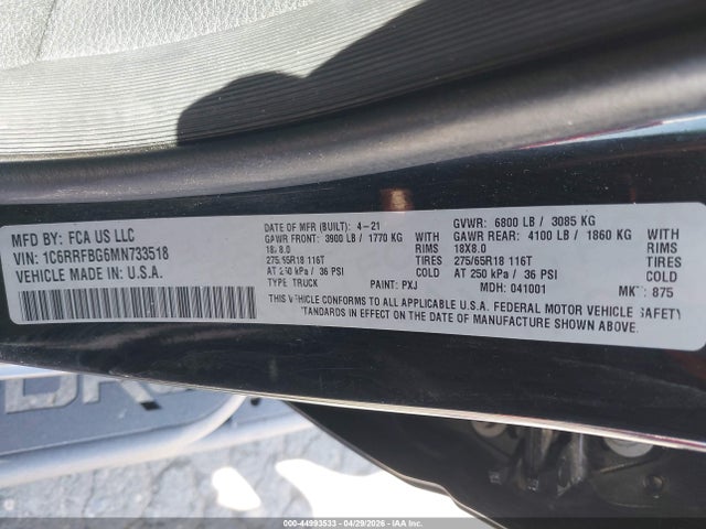 Ram 1500 Big Horn  4x4 6'4 Box