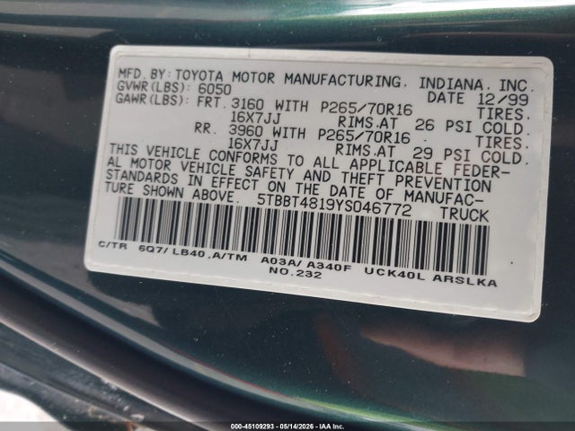 Toyota Tundra Ltd V8