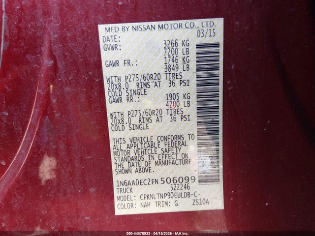 Nissan Titan Sv