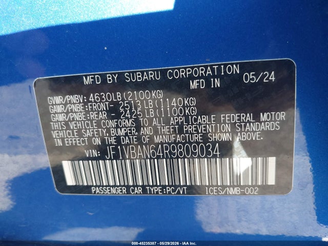 Subaru WRX Limited