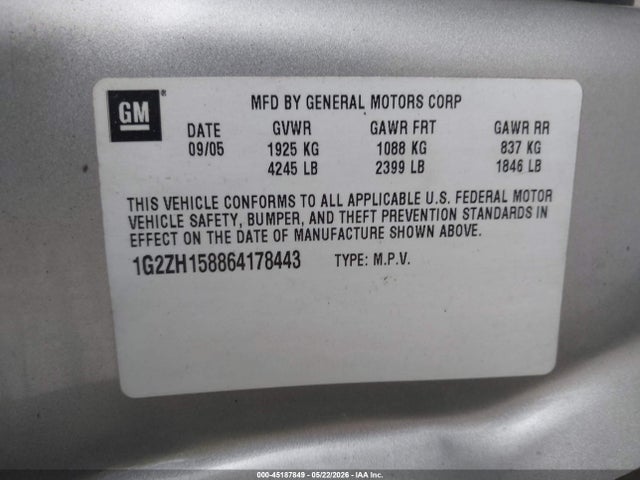 Pontiac G6 Gt