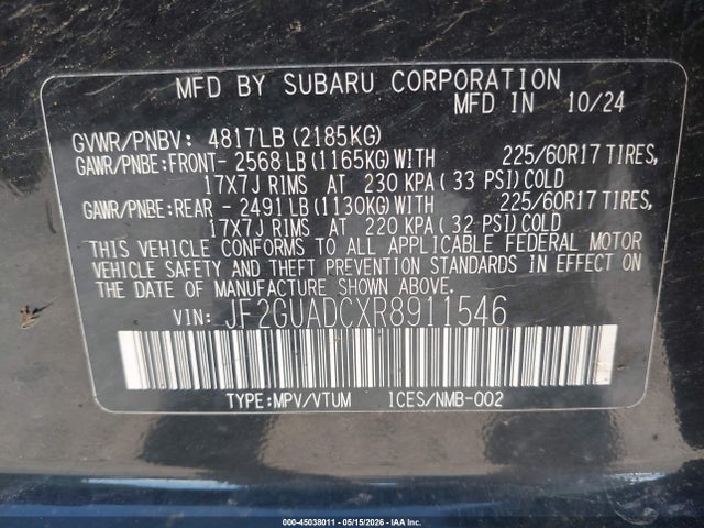 Subaru Crosstrek Premium