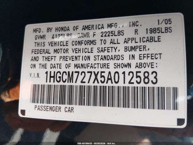 Honda Accord 2.4 Ex