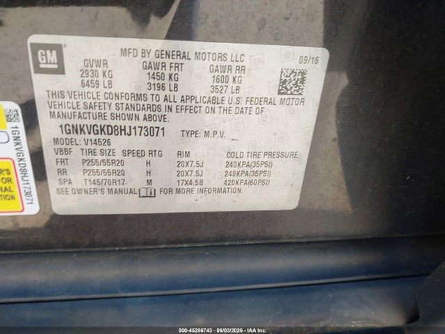 Chevrolet Traverse 1lt
