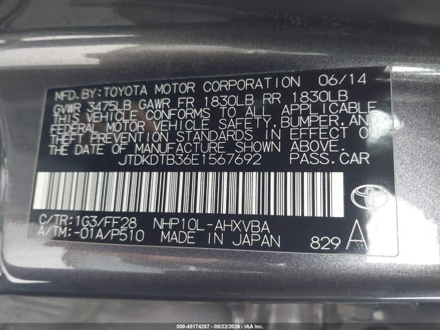 Toyota Prius c Two