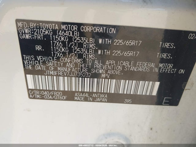 Toyota RAV4 Le