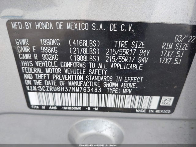 Honda HR-V Awd Lx