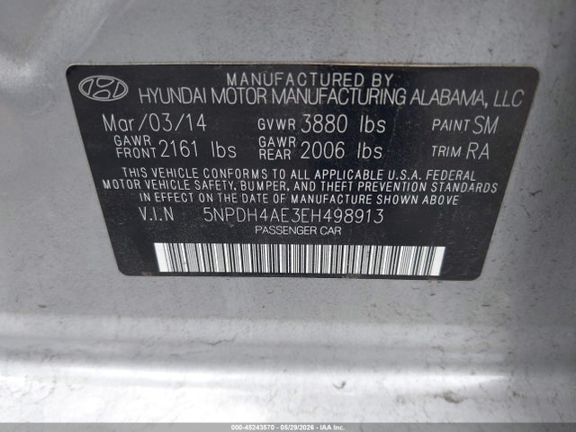 Hyundai ELANTRA Se