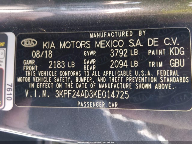 Kia Forte Lxs