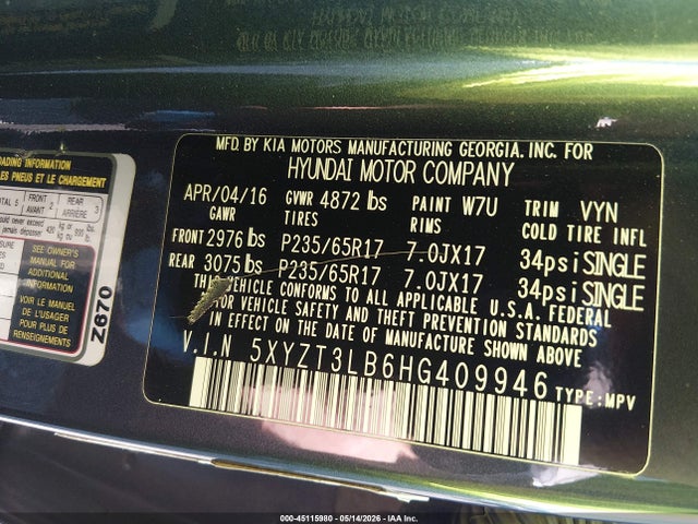 Hyundai SANTA FE 2.4l
