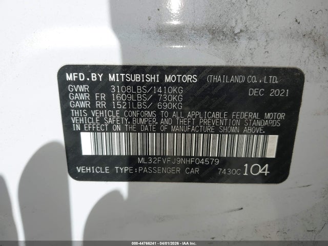 Mitsubishi Mirage Se