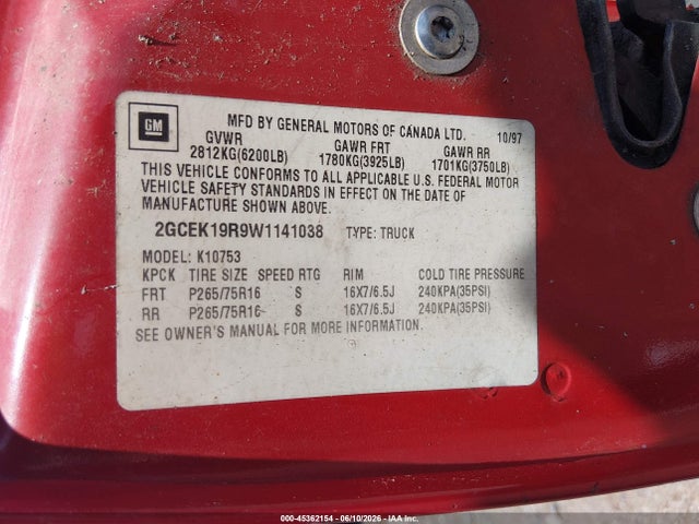 Chevrolet Ck Series Fleetside