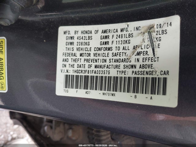 Honda Accord Ex-l V-6