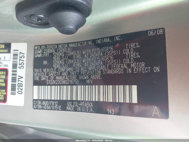 Toyota Sienna Ce